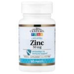 21st Century, زنك مخلب، 50 ملجم، 60 قرصا. iHerb Chelatiertes Zink, 50 mg