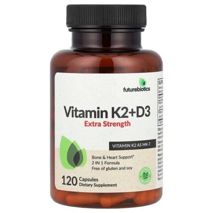 فيتامين ك2 + د3، 120 كبسولة.( Vitamin D3+K2 (10000 IU