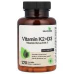 فيتامين Vitamin K2 + D3 5000 IU, 120 Kapseln .K2 + D3