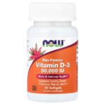فيتامين د-3 بأقصى فعالية، 50000 وحدة دولية، 50 كبسولة.Vitamin D3 mit maximaler Wirksamkeit, 50.000 IE