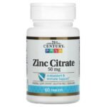 سترات الزنك، 50 ملجم، 60 قرصا.Zinc Citrate, Zinkcitrat, 50 mg, 60 Tabletten