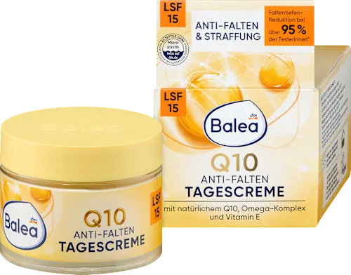 Balea-Anti-Wrinkle-Face-Cream-Q10-SPF-15.webp كريم الوجه Balea لمكافحة التجاعيد Q10 مع عامل حماية من الشمس 15 - الصورة 1
