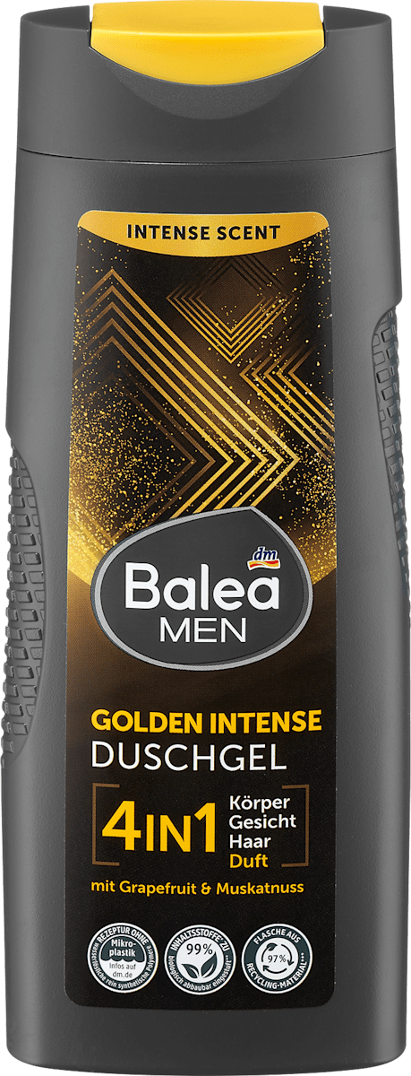جل الاستحمام جولدن إنتنس 4 في 1، 300 مل.Balea MEN Duschgel Golden Intense 4in1 - الصورة 1