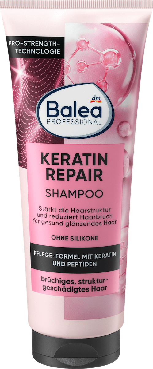 شامبو إصلاح الكيراتين، 250 مل.Balea PROFESSIONAL Shampoo Keratin Repair - الصورة 1