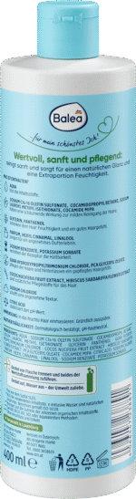 ⁦شامبو مستخلص الكركديه الطبيعي وحليب جوز الهند، 400 مل.Balea Shampoo⁩ - الصورة ⁦2⁩