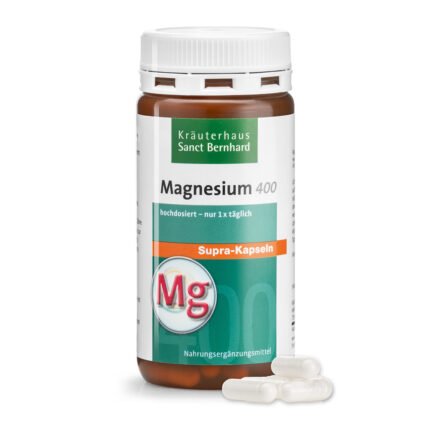 كبسولات المغنيسيوم-400-سوبرا. Magnesium 400, 120 kapseln