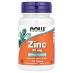 NOW Foods, زنك، 50 ملجم، 100 قرص. Zinc, 50 mg, 100 Tabletten