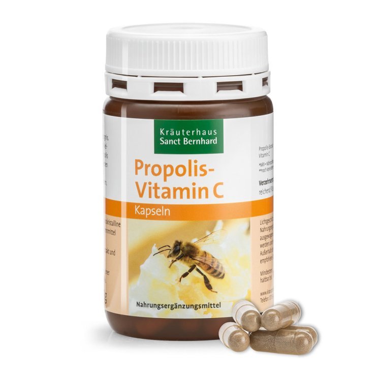 62-40b10 كبسولات البروبوليس فيتامين سي.Propolis-Vitamin-C - الصورة 1