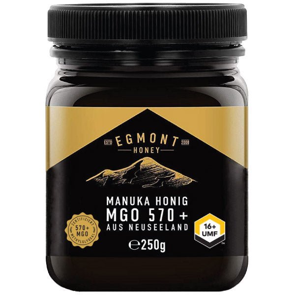 Egmont-honey-manuka-honig-mgo570-250g عسل مانوكا MGO 570+، 250 جرام Egmont Manuka Honig - الصورة 1