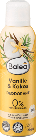 باليا بخاخ مزيل العرق الفانيليا وجوز الهند ، 200 مل.deo spray balea