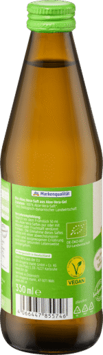 ⁦بيو عصير نباتي, صبار غائم بشكل طبيعي، 330 مل.Pflanzensaft, Aloe Vera naturtrüb Dm⁩ - الصورة ⁦2⁩