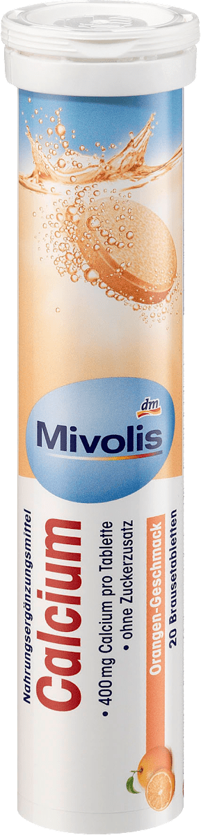 ميفوليس أقراص الكالسيوم الفوارة 20 قطعة، 82 جم. Calcium von Dm