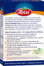 ⁦أقراص فيتامين ب المركب .Abtei Vitamin B Komplex forte Tabletten 50 St, 11,6 g⁩ - الصورة ⁦2⁩