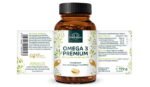 ⁦أوميغا 3.Omega 3 - Premium Fischöl mit 400 mg EPA und 300 mg DHA  - 1.000 mg pro Tagesdosis (1 Kapsel)⁩ - الصورة ⁦2⁩