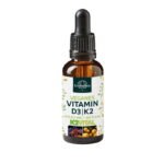 فيتامين د3 و ك2، نباتي.Veganes Vitamin D3 / K2 mit D3 aus Flechten mit K2Vital von Kappa - D3 1.000 I.E. 25 µg / K2 21 µg (1 Tropfen) pro Tagesdosis