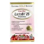 California Gold Nutrition، CranMax® LactoBif® Probiotics، 25 مليار وحدة تشكيل مستعمرة، 30 كبسولة عشبية