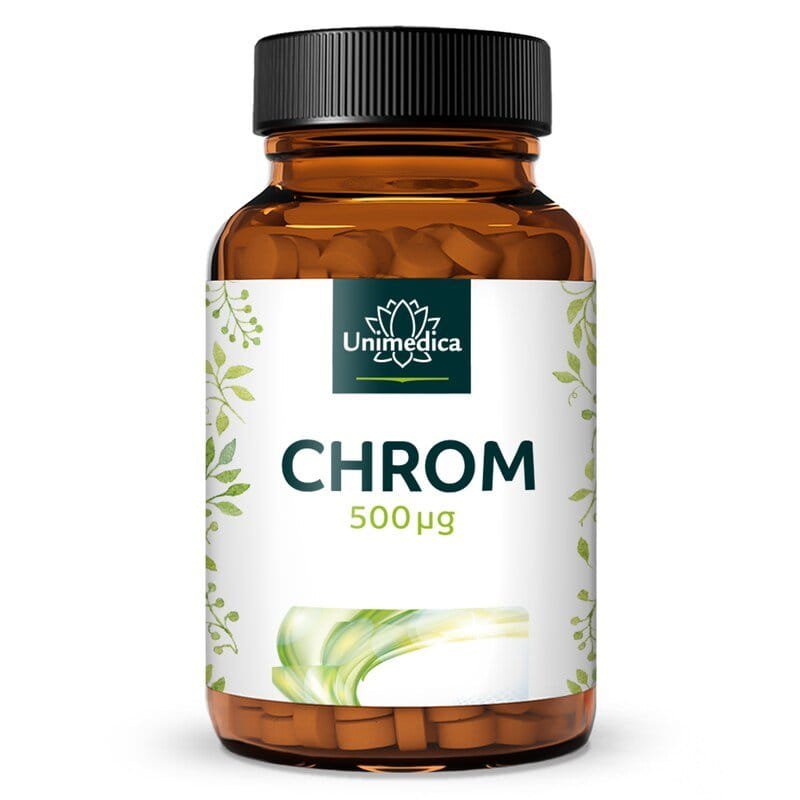 25586_800x800 Chrom - 500 µg pro Tagesdosis - 180 Tabletten - von Unimedica.الكروم - الصورة 1