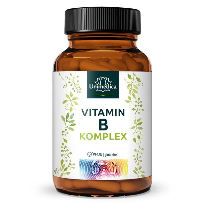 25657_800x800 Vitamin B Komplex mit Kofaktoren - 180 Kapseln - von Unimedica. مركب فيتامين ب - الصورة 1
