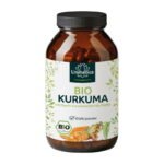 Bio Kurkuma mit schwarzem Bio Pfeffer 240 Kapseln - Unimedica.الكركم العضوي مع الفلفل العضوي الأسود